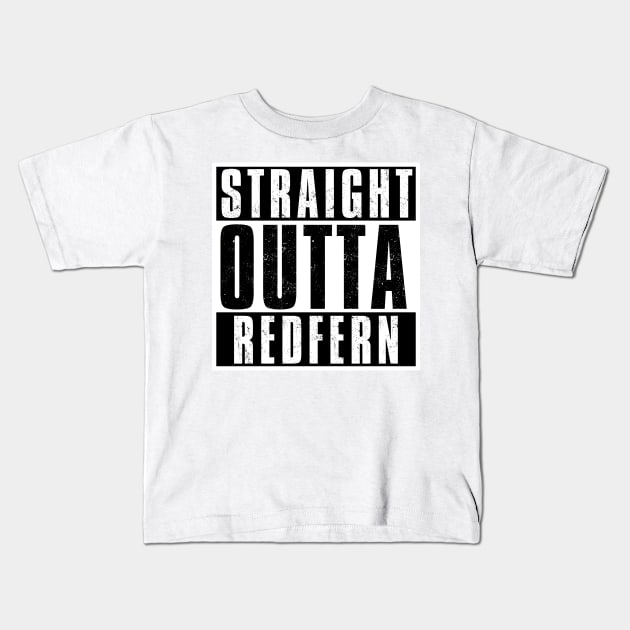 STRAIGHT OUTTA REDFERN Kids T-Shirt by Simontology